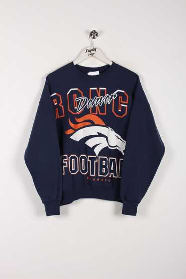 90's Denver Broncos Sweatshirt Navy Small