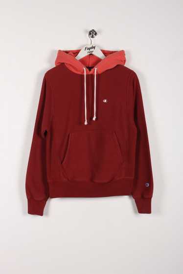 90's Champion Reverse Weave Hoodie Burgundy XS