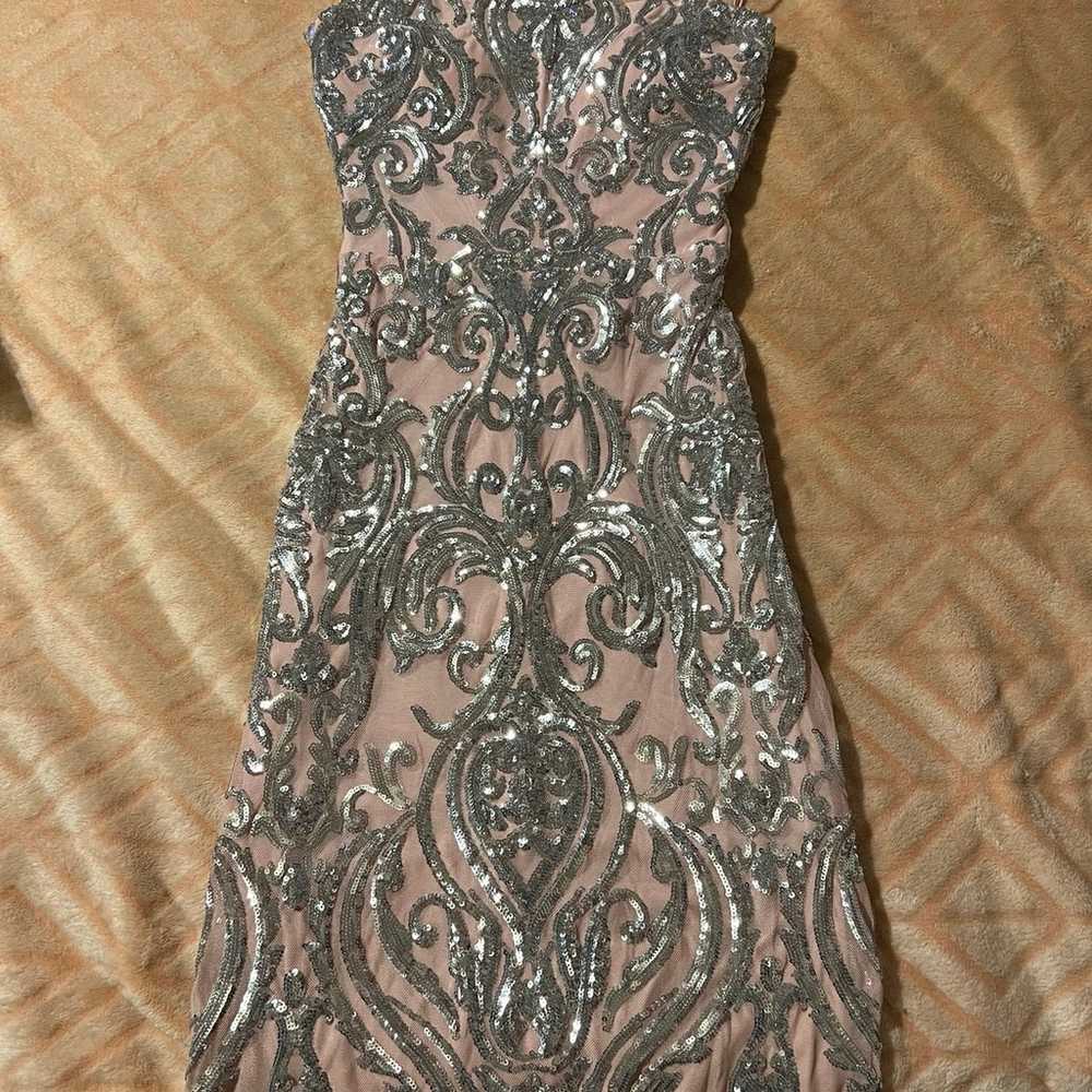 Pink and silver dress XS - image 5