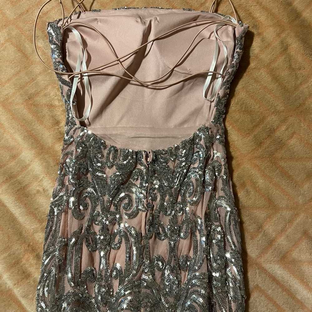 Pink and silver dress XS - image 6