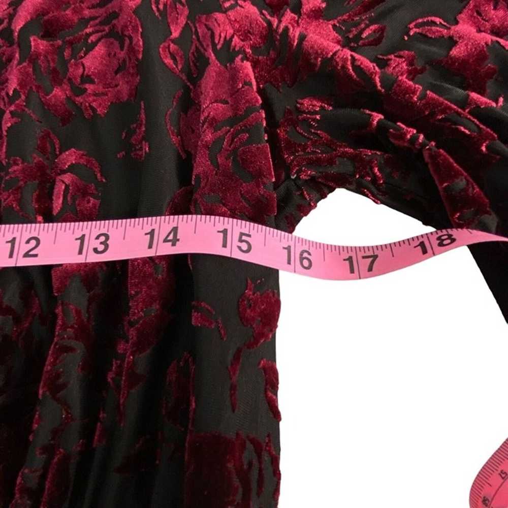 MODCLOTH Dress Very Visionary Mock Neck Velvet Fl… - image 10