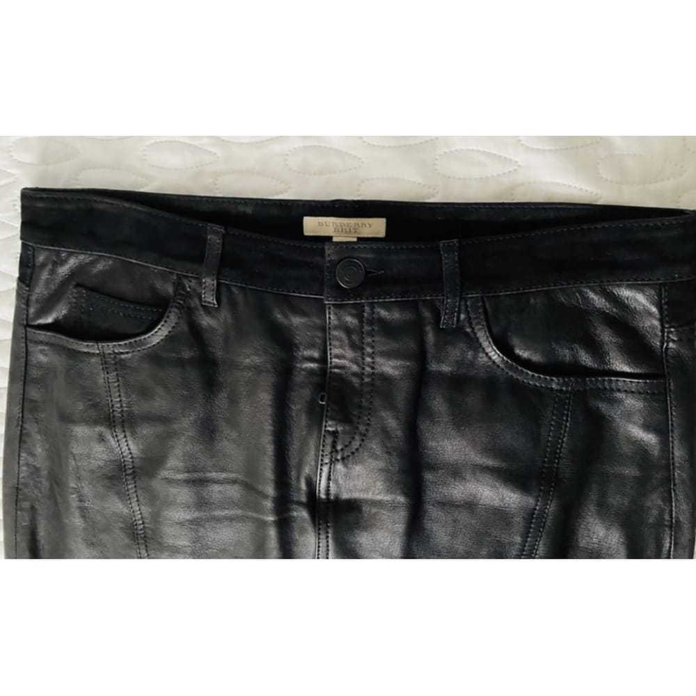 Burberry Leather mid-length skirt - image 10