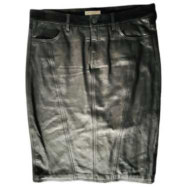 Burberry Leather mid-length skirt - image 1