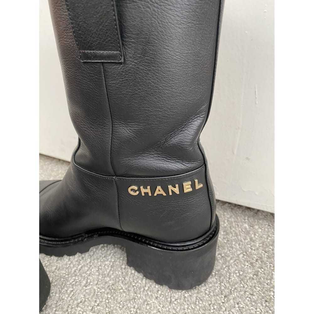 Chanel Leather boots - image 3
