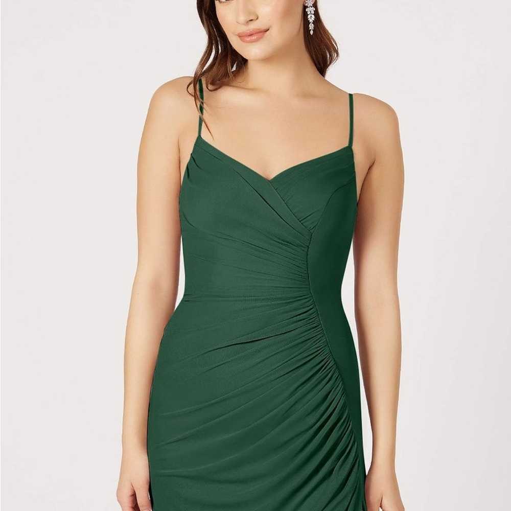 Azazie Dark Green Tequila Bridesmaid Dress - image 4