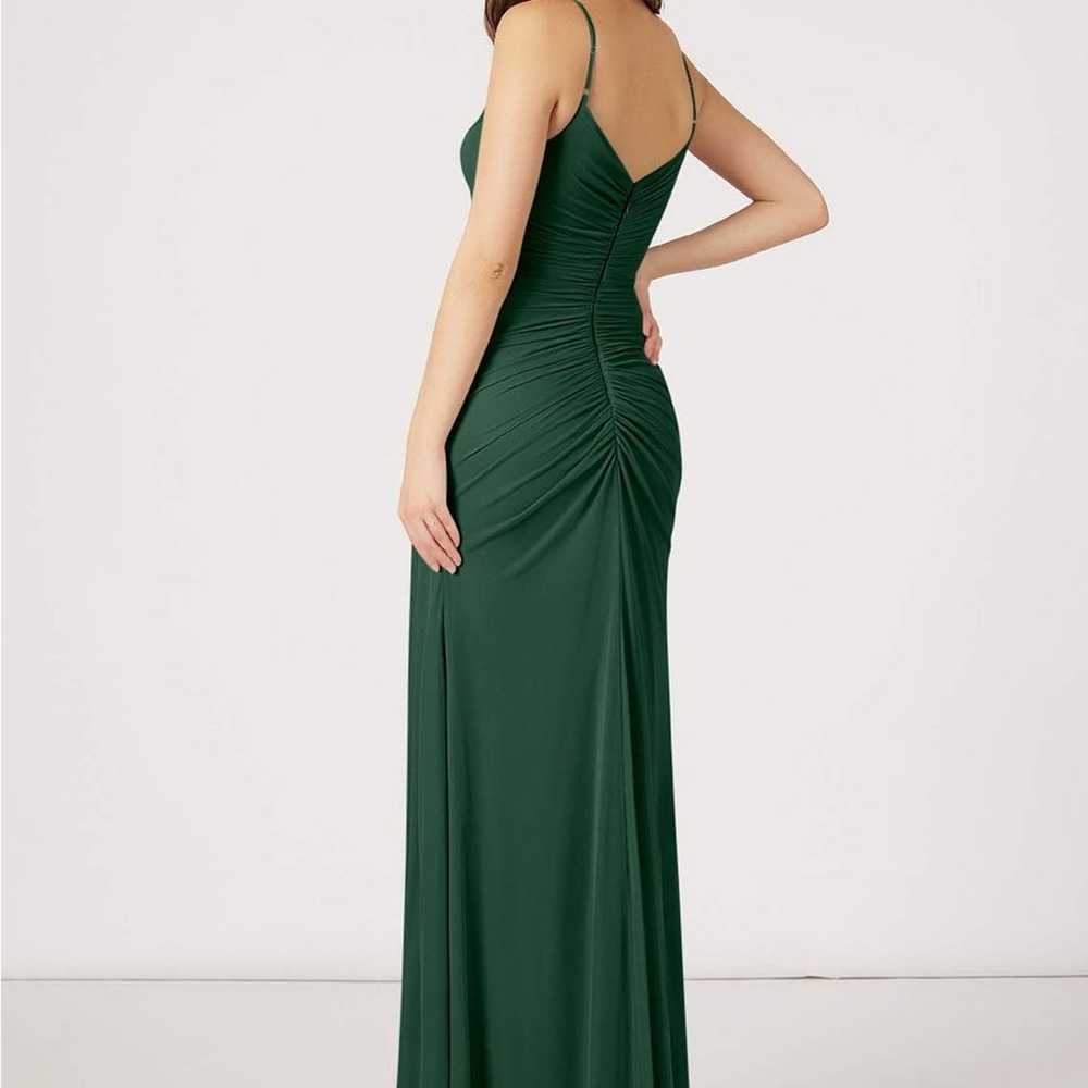 Azazie Dark Green Tequila Bridesmaid Dress - image 5