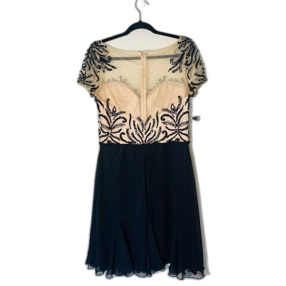 NWOT Fleur de Paris Nude Black Sheer Lace Dress 1… - image 2
