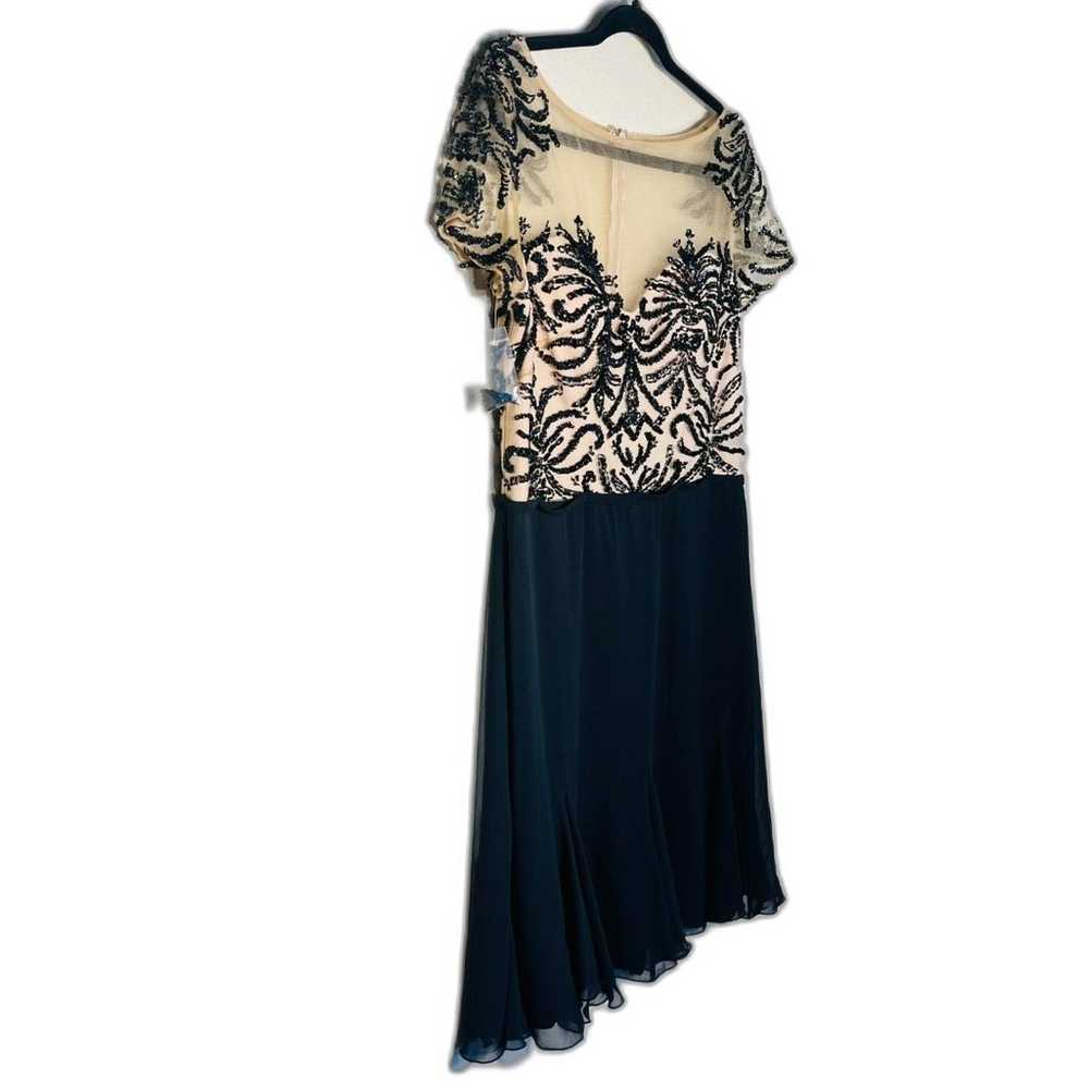 NWOT Fleur de Paris Nude Black Sheer Lace Dress 1… - image 3