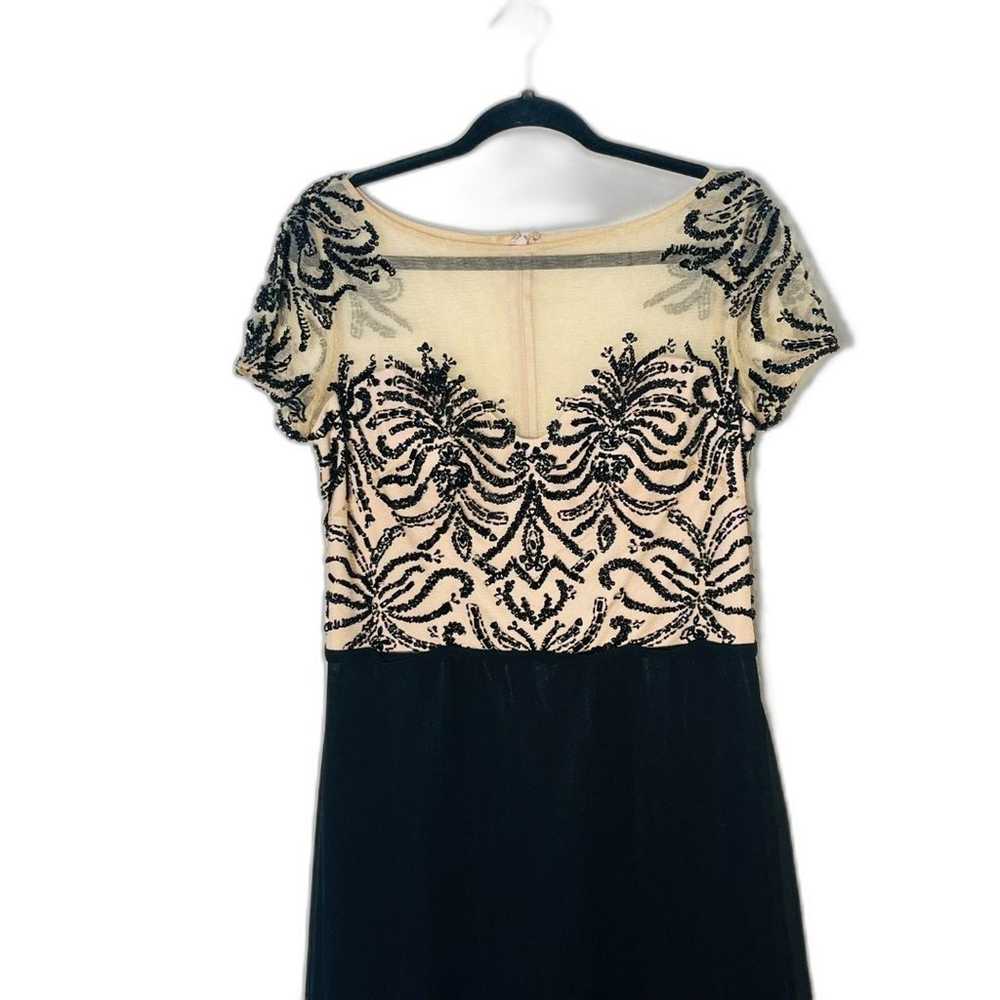 NWOT Fleur de Paris Nude Black Sheer Lace Dress 1… - image 4
