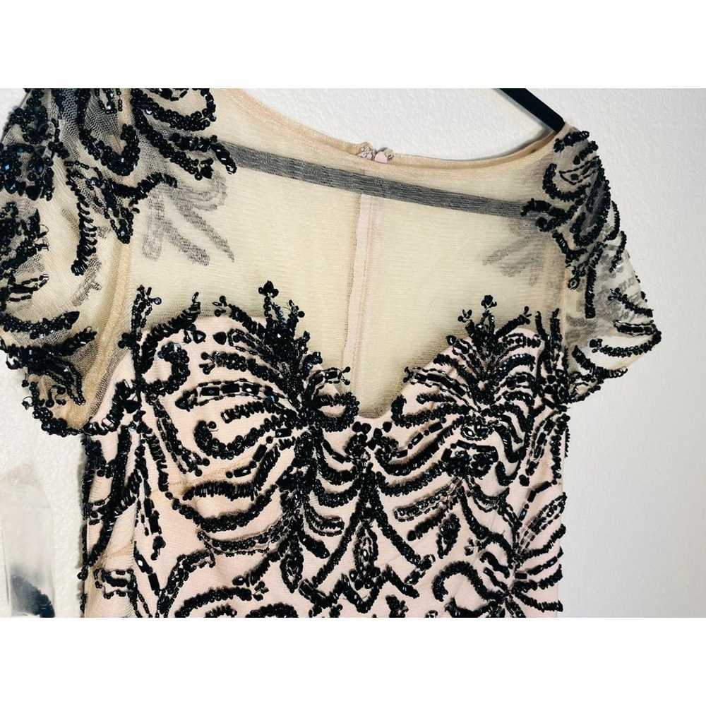 NWOT Fleur de Paris Nude Black Sheer Lace Dress 1… - image 5