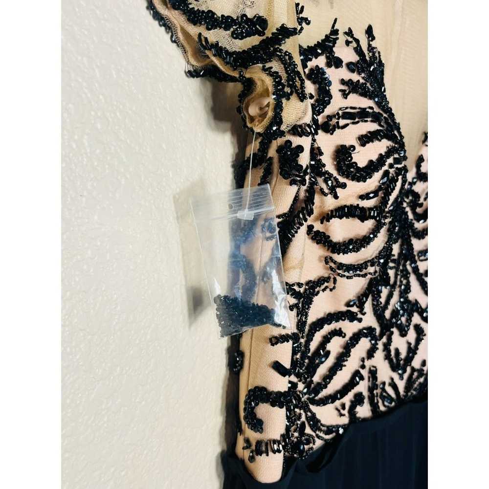 NWOT Fleur de Paris Nude Black Sheer Lace Dress 1… - image 6
