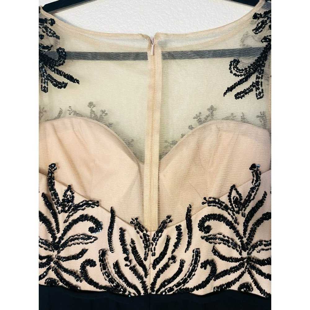 NWOT Fleur de Paris Nude Black Sheer Lace Dress 1… - image 8