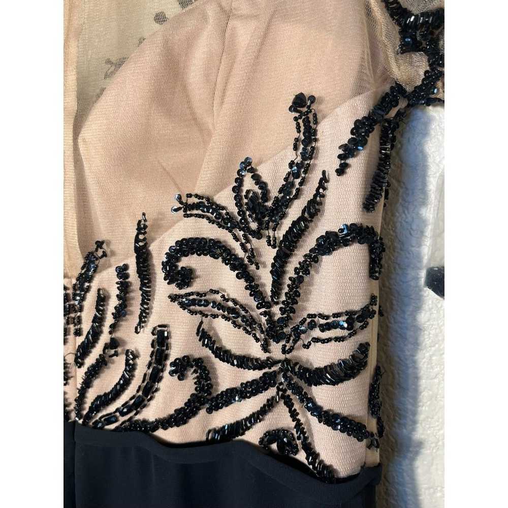 NWOT Fleur de Paris Nude Black Sheer Lace Dress 1… - image 9