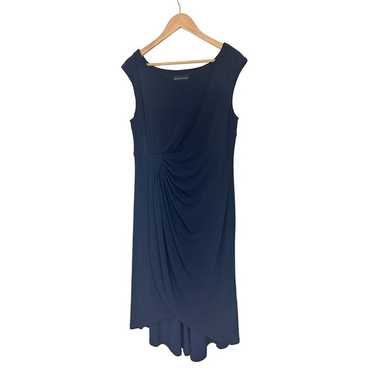 Size 16 XL 1X NAVY BLUE TULIP HEM MAXI DRESS Wedd… - image 1