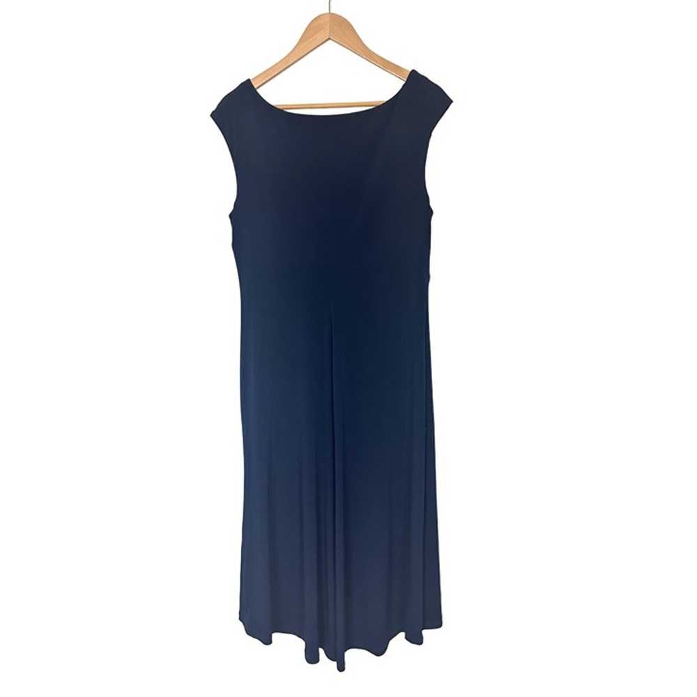 Size 16 XL 1X NAVY BLUE TULIP HEM MAXI DRESS Wedd… - image 3