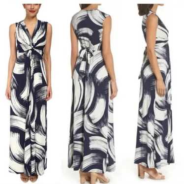 Eliza j Printed black and white Maxi Dress size m… - image 1