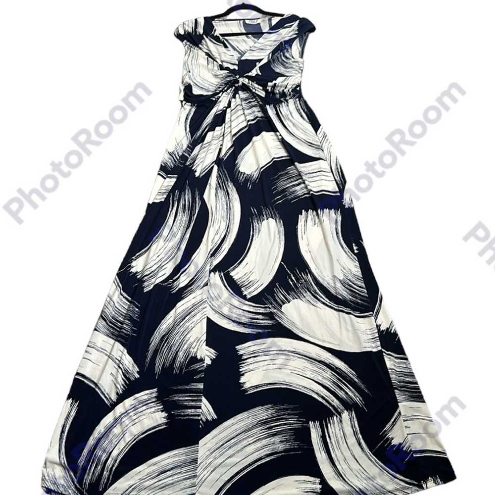 Eliza j Printed black and white Maxi Dress size m… - image 3