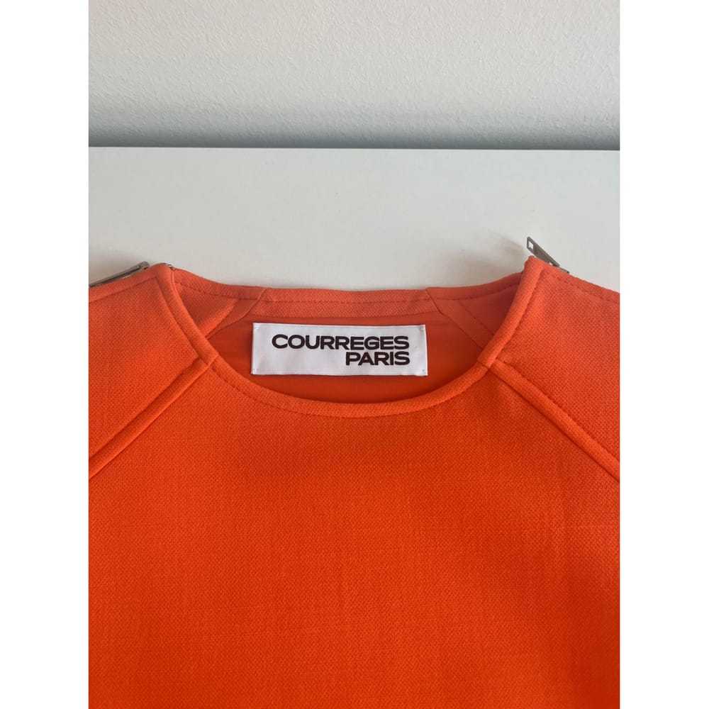 Courrèges Wool mini dress - image 4