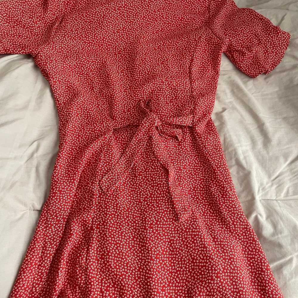 Red button up dress - image 10