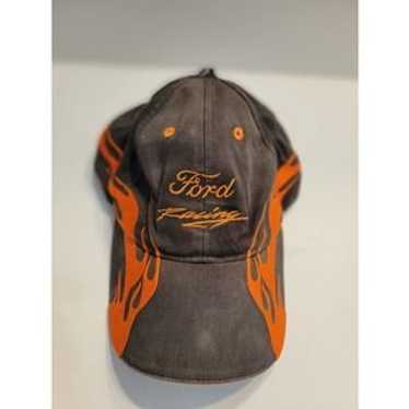 90s y2k vintage FORD 海外企業 USA OLD CAP レア Ford Yellow Blue Patch Vintage Snapback Trucker Hat Mesh