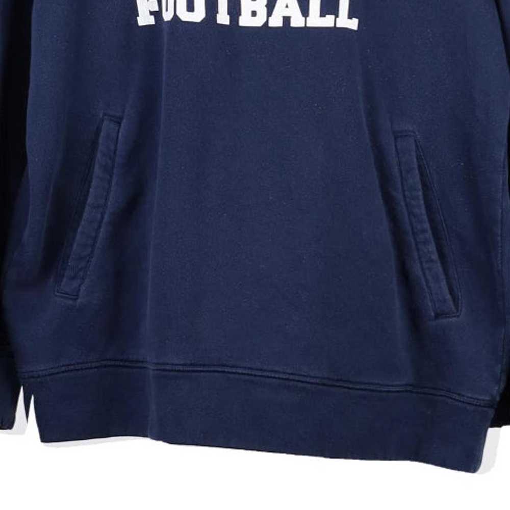 M Football Adidas Hoodie - Large Navy Cotton Blend - image 4