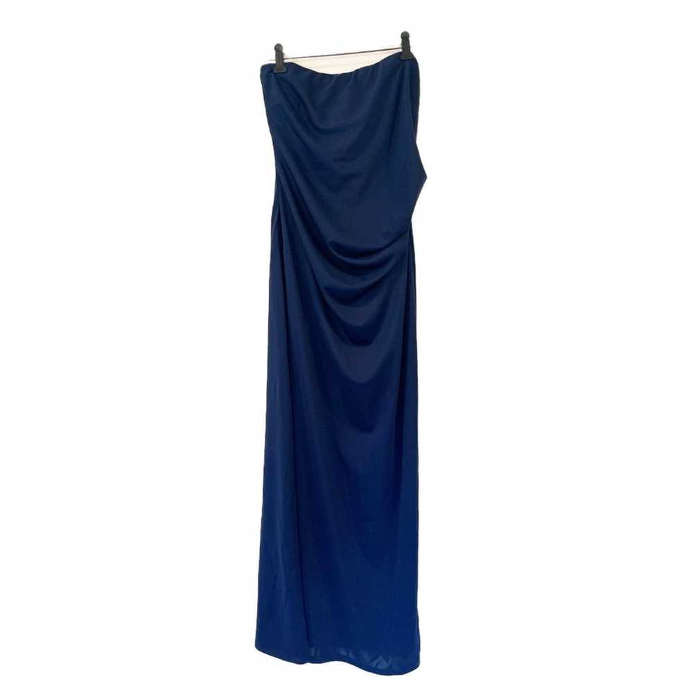 WAYF Blue Strapless Maxi Dress Small Night Out Si… - image 3