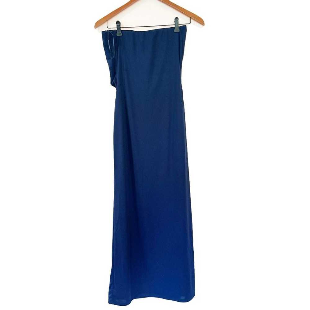 WAYF Blue Strapless Maxi Dress Small Night Out Si… - image 4