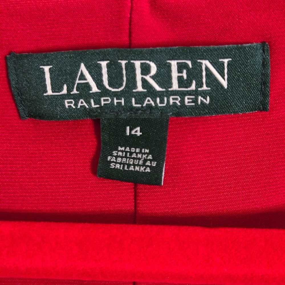 Lauren Ralph Lauren Classic Logo Faux Wrap Midi D… - image 4