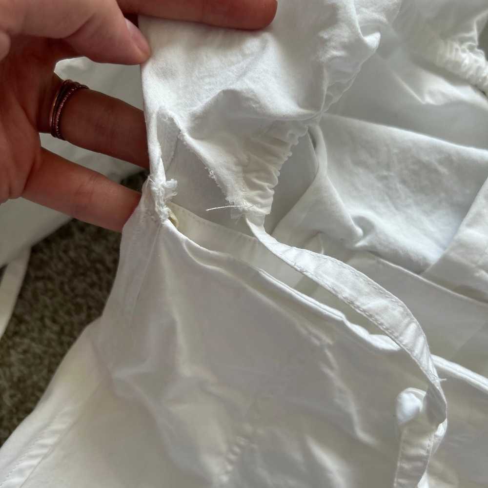 PATOU Belted Pleated Cotton-Poplin Mini Shirt Dre… - image 6