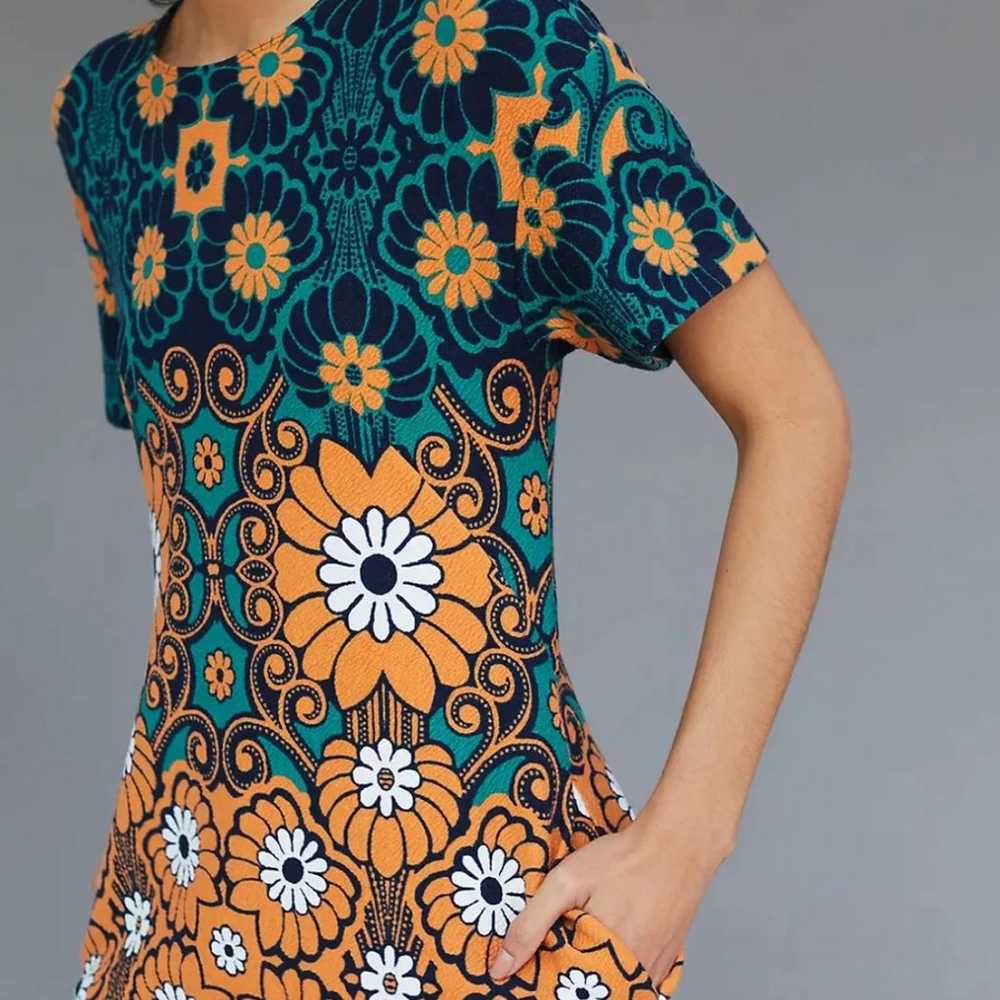 Anthropologie Maeve Floral Shift Mini Dress - image 2