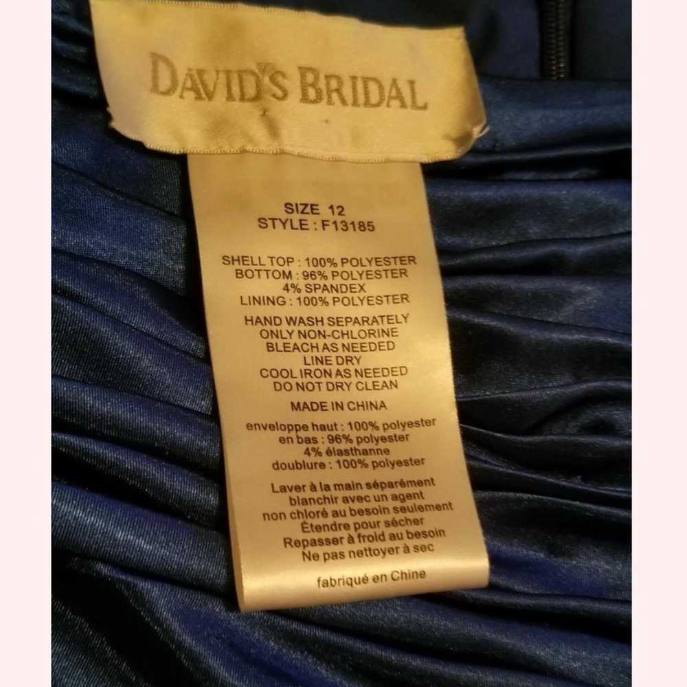 David’s Bridal | Blue One Shoulder Sash Prom/Form… - image 10