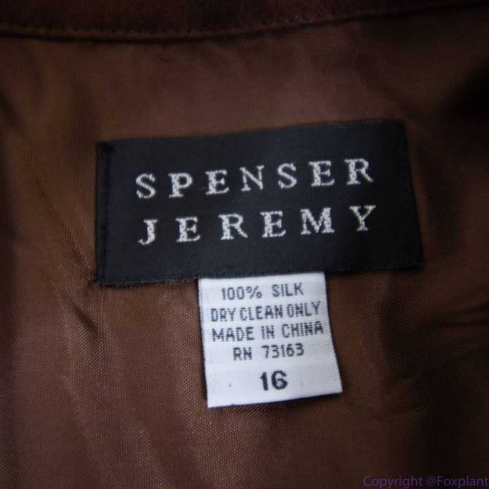 Vintage Spenser Jeremy 100% silk button down shor… - image 12