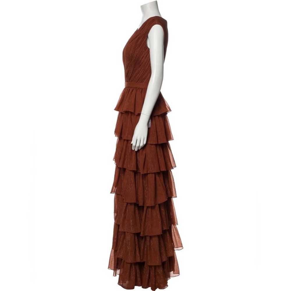 Ieena Mac Duggal NEW VNeck Long Dress Ruffle Tier… - image 2