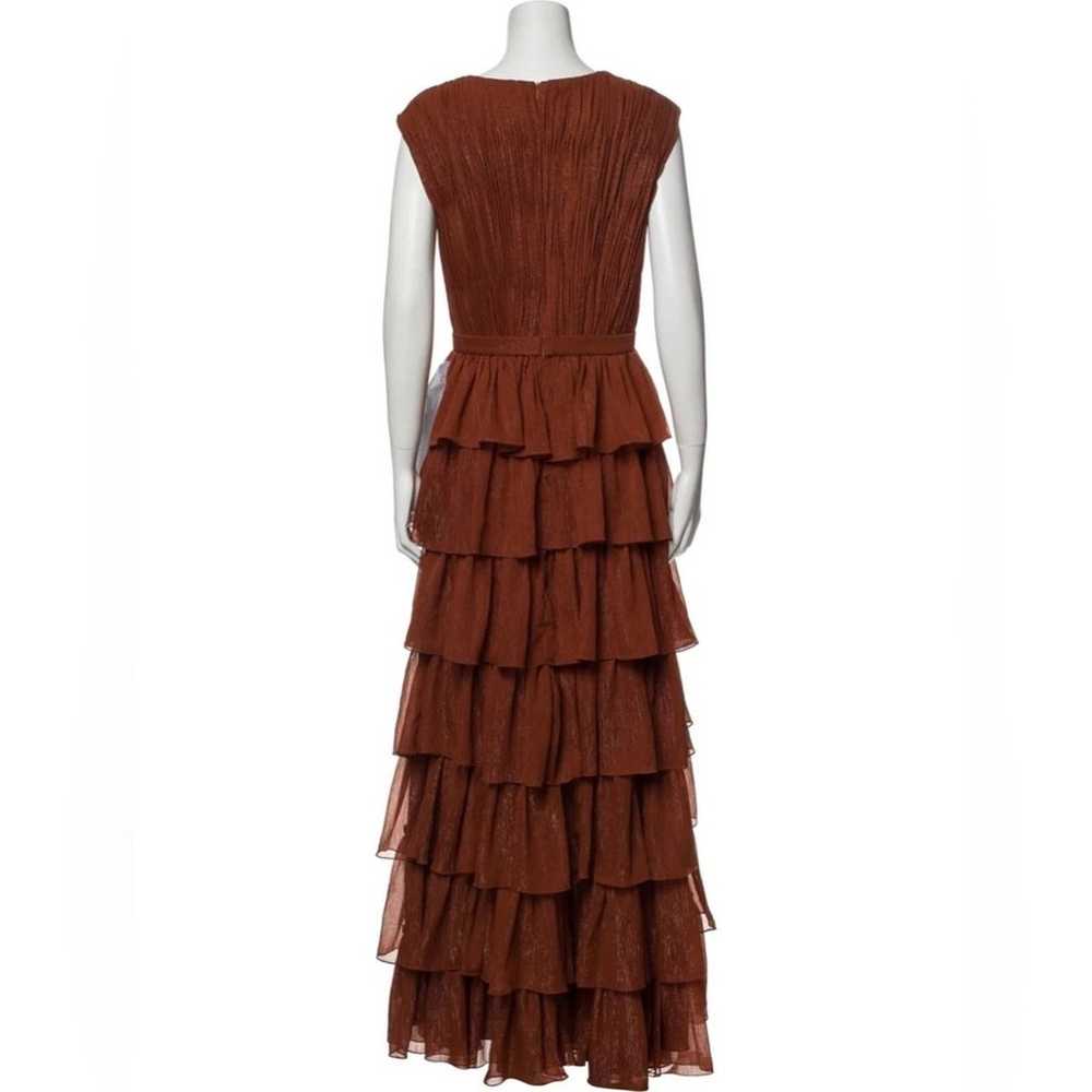 Ieena Mac Duggal NEW VNeck Long Dress Ruffle Tier… - image 3