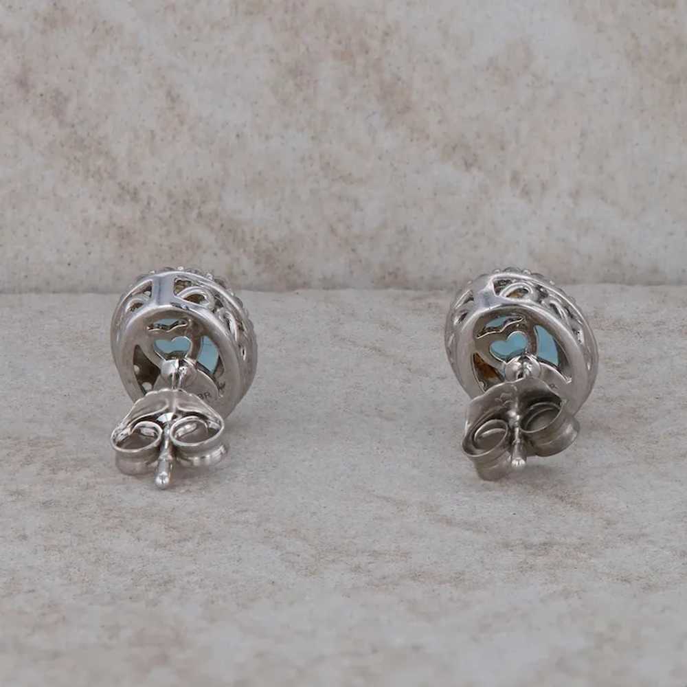 Sterling Silver Blue Topaz Earrings - image 3