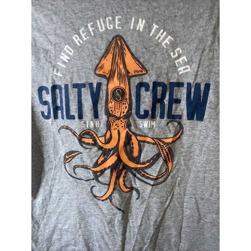 Salty Crew Colossal Squid Men's Small Gray Premiu… - image 4