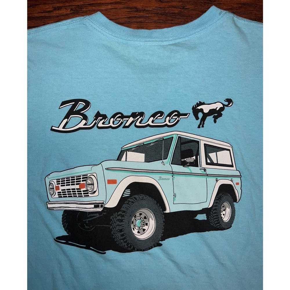 Ford Bronco Short Sleeve T Shirt Men's XL Blue - image 3