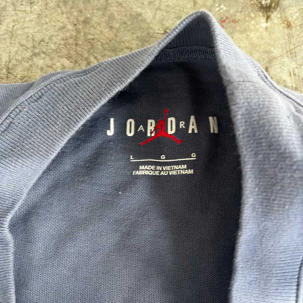 Jordan Nike Diffused Blue Wordmark Embroidered Lo… - image 3