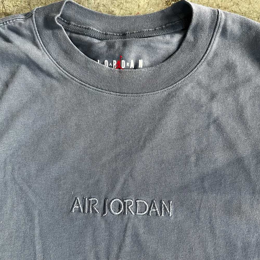 Jordan Nike Diffused Blue Wordmark Embroidered Lo… - image 4