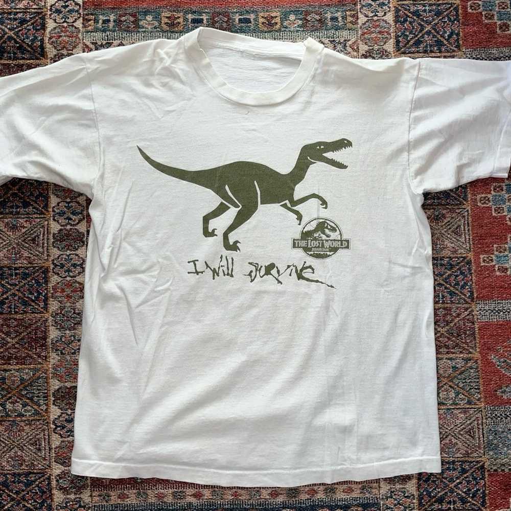Vintage 90s Jurassic park the lost world T-shirt - image 1