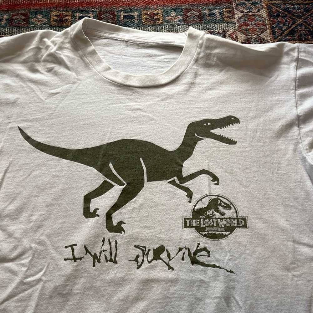 Vintage 90s Jurassic park the lost world T-shirt - image 2