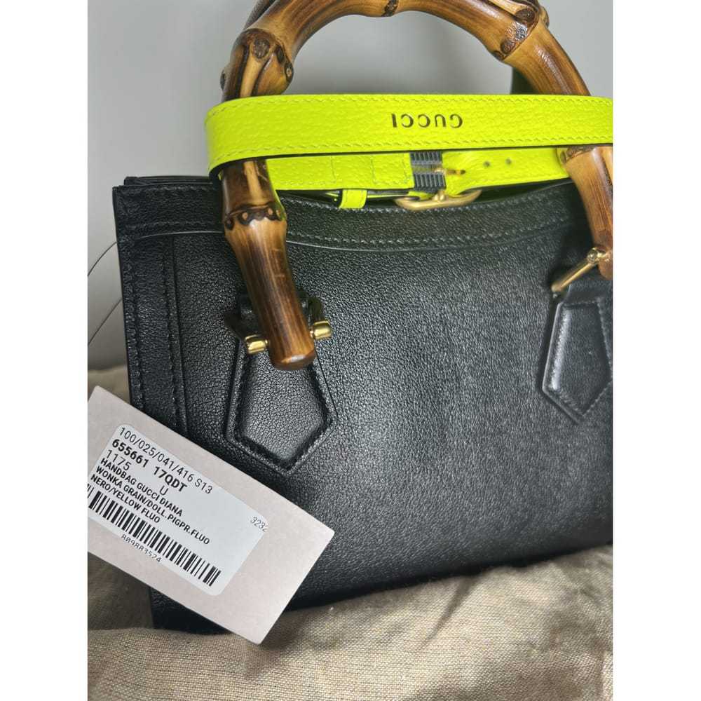 Gucci Diana Bamboo leather tote - image 3