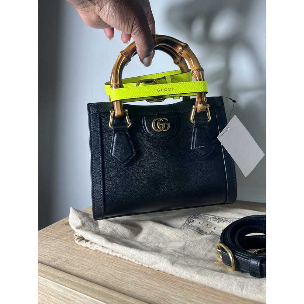 Gucci Diana Bamboo leather tote - image 5