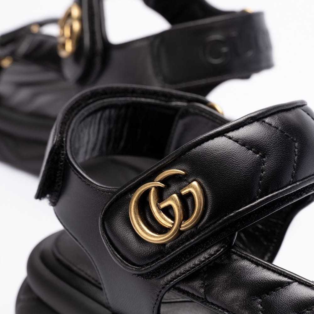Gucci Marmont leather sandal - image 2