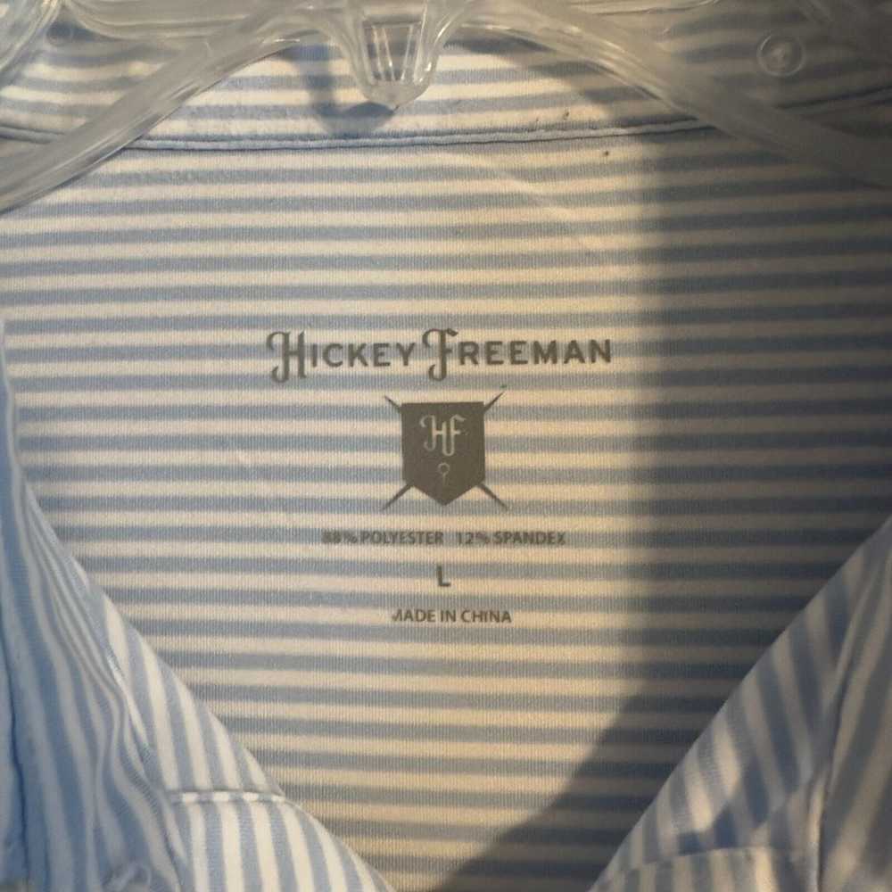 Streetwear Hickey Freeman Shirt Mens Large Blue G… - image 2