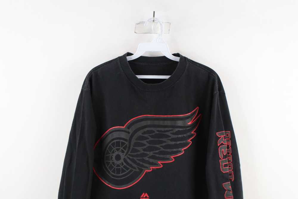 Majestic × Vintage Vintage Majestic Red Wings Hoc… - image 2