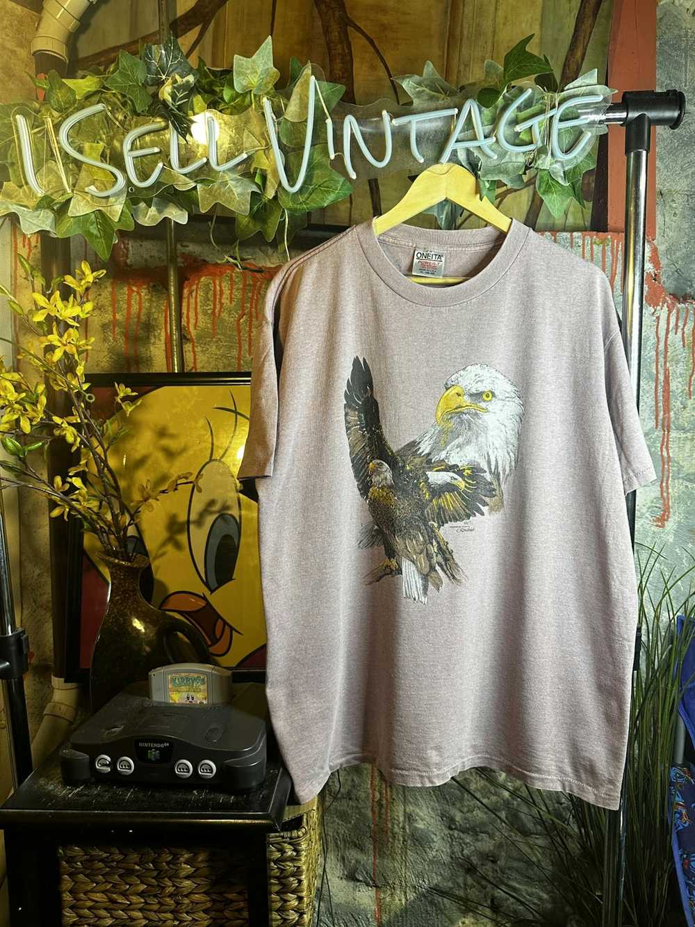 Streetwear × Vintage Vintage 1994 Nature Eagles T… - image 1