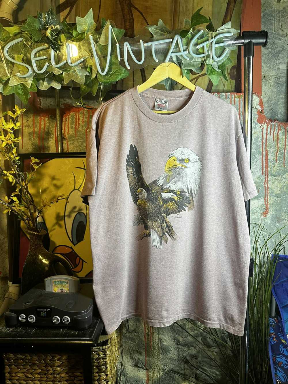 Streetwear × Vintage Vintage 1994 Nature Eagles T… - image 2