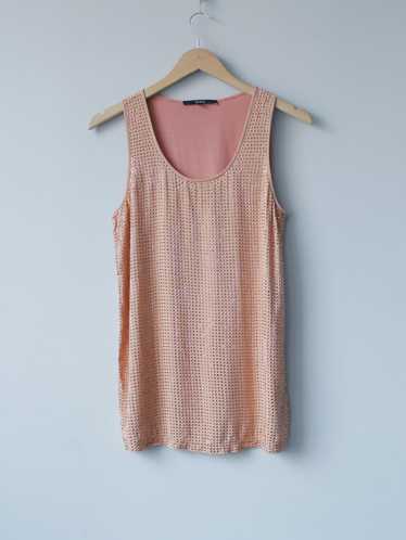Gucci GUCCI SILK WOMENS TANK TOP PINK WITH RHINEST