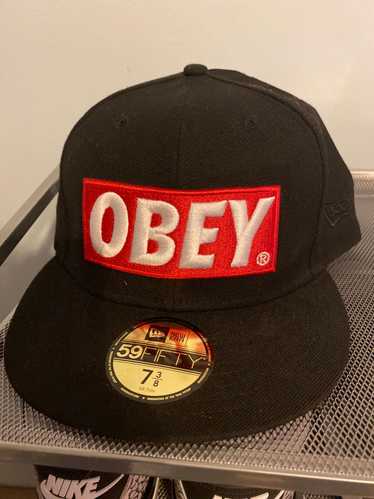 New Era × Obey Box Logo Fitted Hat